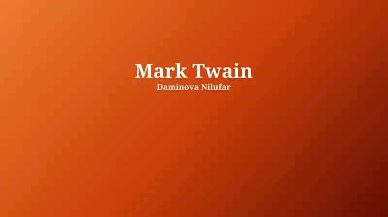 Mark Tvenning Tanqid va Sharhlar