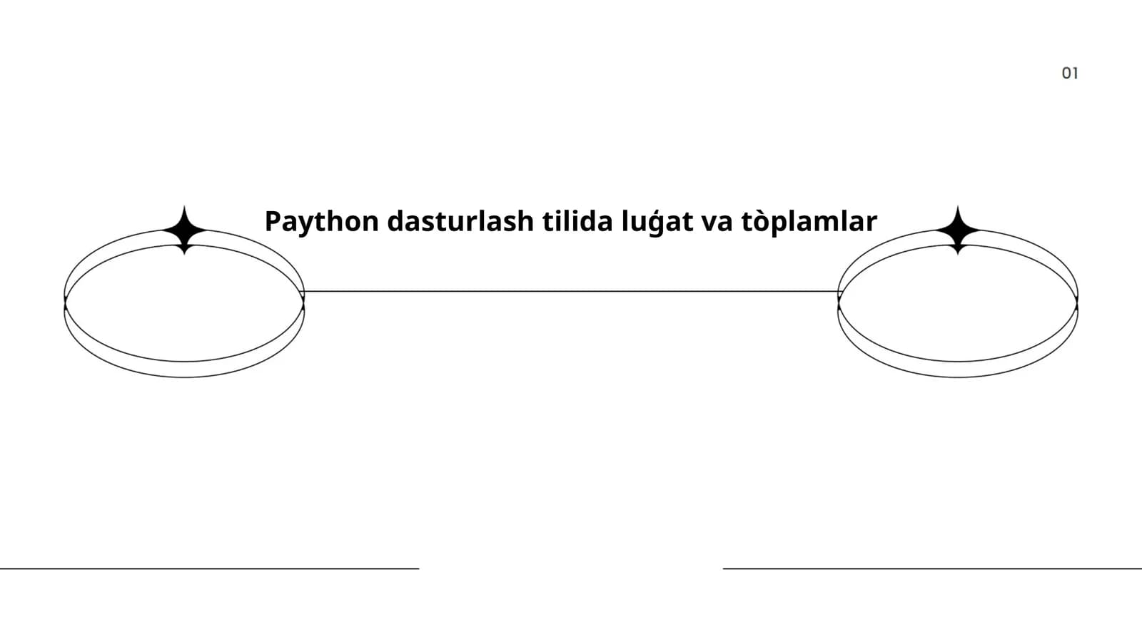 Paython dasturlash tilida luģat va tòplamlar