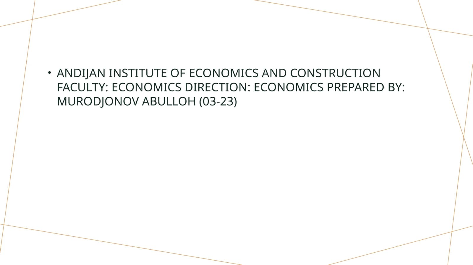 Economy of spanish