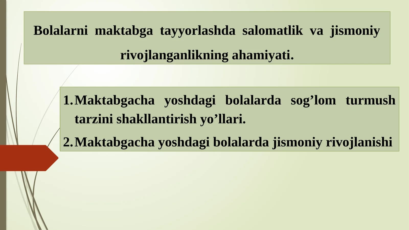 Maktabga Tairlash