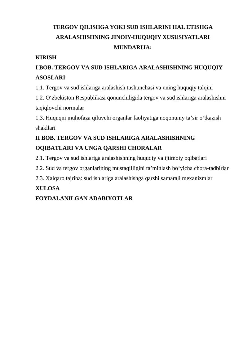 Mavzuning dolzarbligi