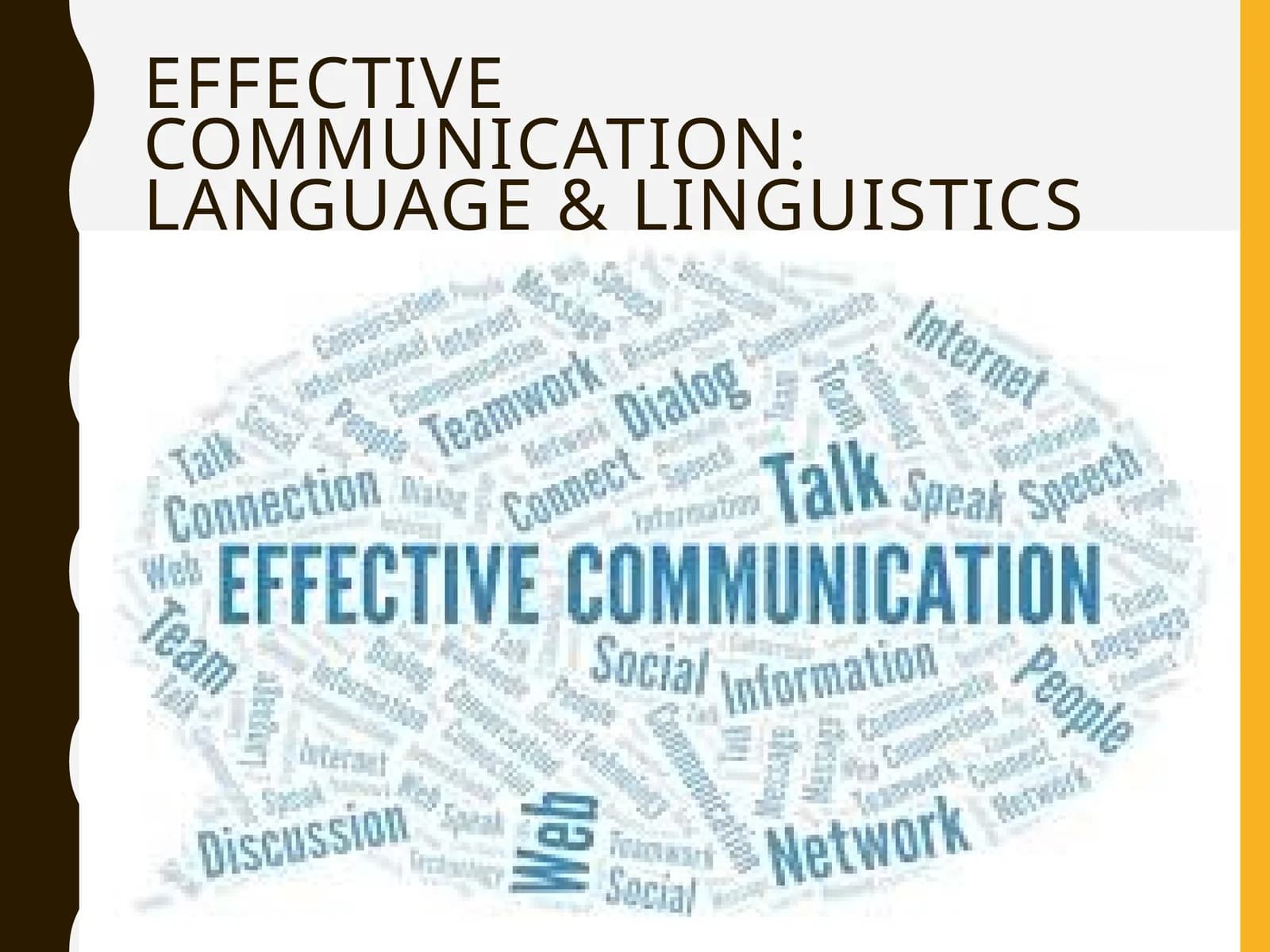 Effective Communication: Language & Linguistics