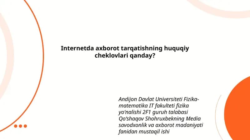 Media savodxonlik va axborot madaniyati