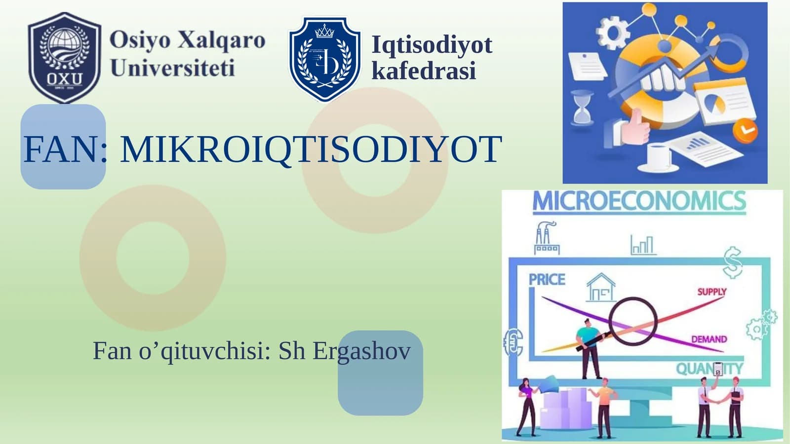 FAN: MIKROIQTISODIYOT
