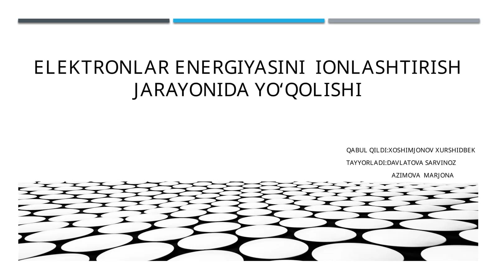 Elektronlarni energiyasini ionlashtirish jarayonida yo‘qolishi