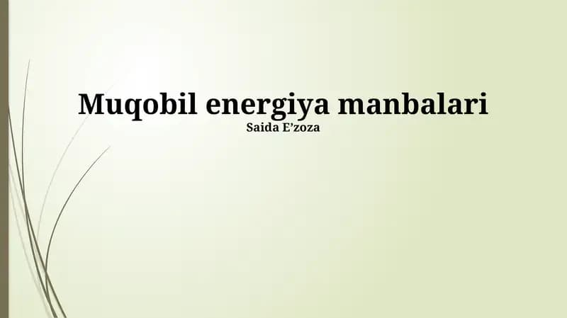 Biomassa Energiyasi
