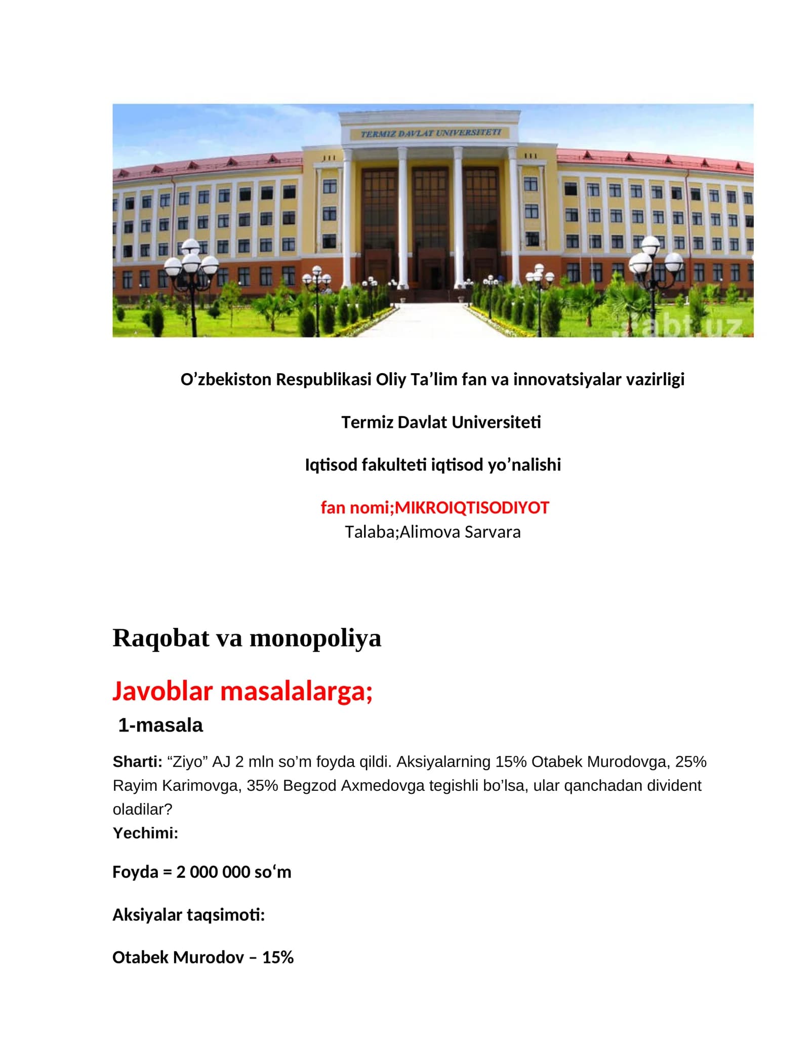MIKROIQTISODIYOT