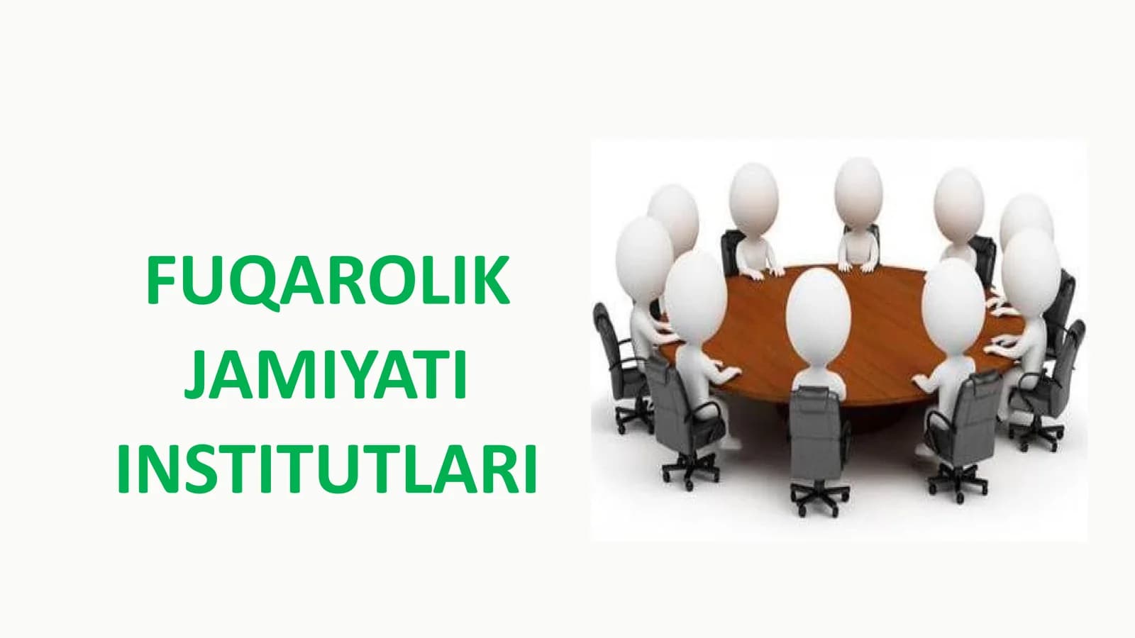 FUQAROLIK JAMIYATI INSTITUTLARI