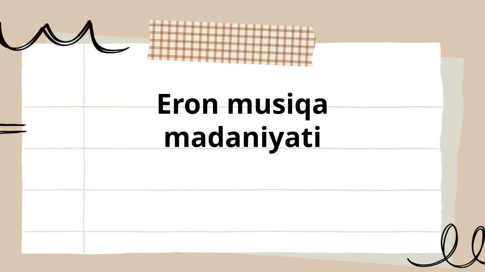Eron musiqa madaniyati