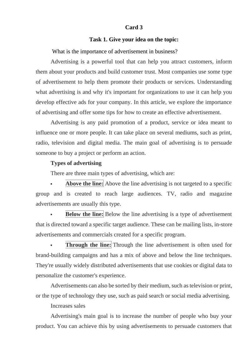 Importance of Advertisement in Business
