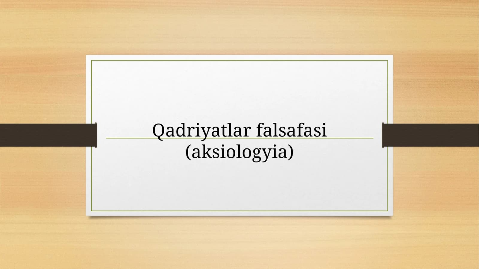 Falasafa fanidan slayd