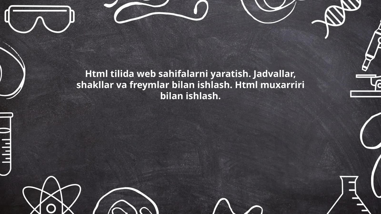 HTML Tilida Web Sahifalarni Yaratish
