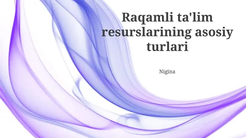 Interfaol Ta'lim Materiallari