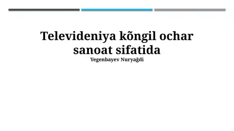 Televideniye reklamasi