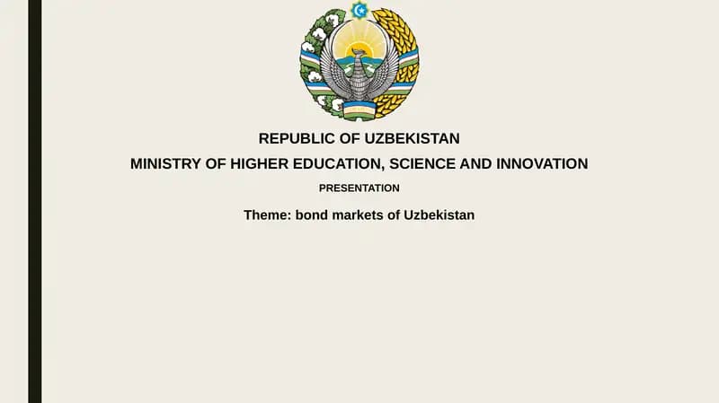 Uzbekistan's Bond Market