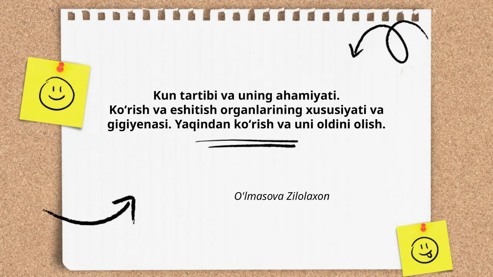 Kun tartibi va uning ahamiyati