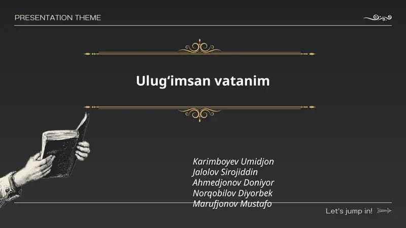 Ulugʻimsan vatanim