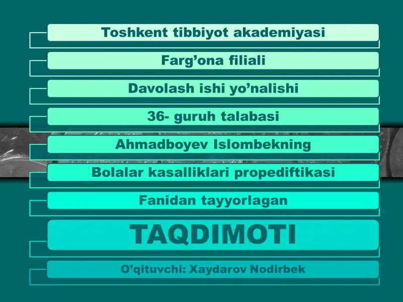 Siydik chiqaarish yo’llari neyrogen disfunksiyasi