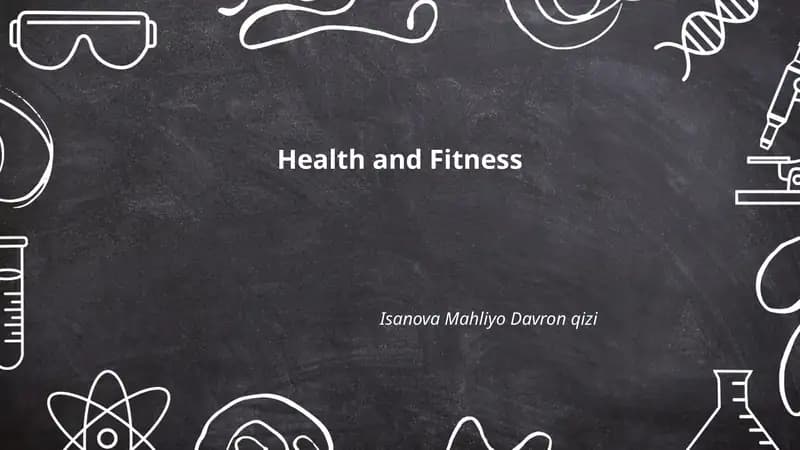 Health and Fitness
