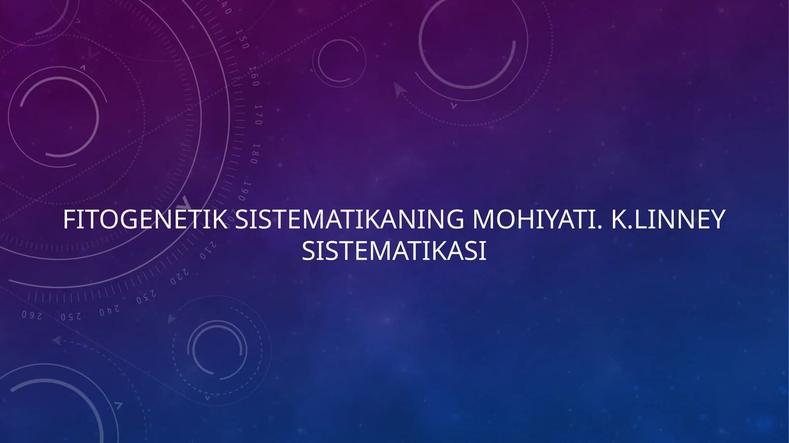 Fitogenetik sistematikaning mohiyati K.Linney sistematikasi