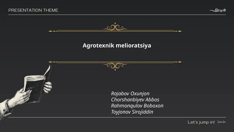 Agrotexnik melioratsiya