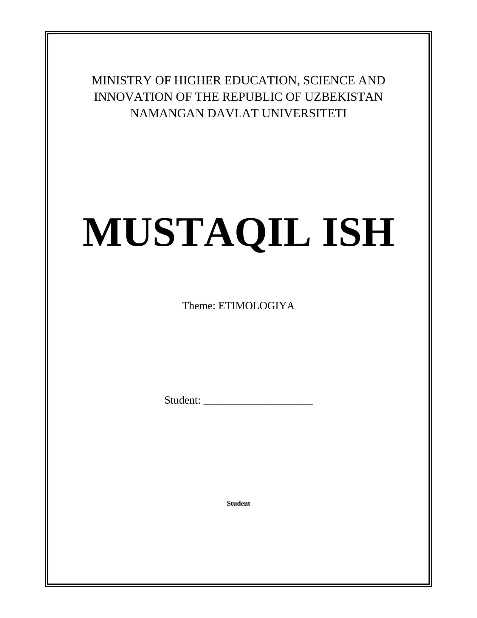 ETIMOLOGIYA