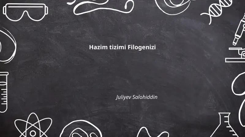 Hazim tizimi Filogenizi