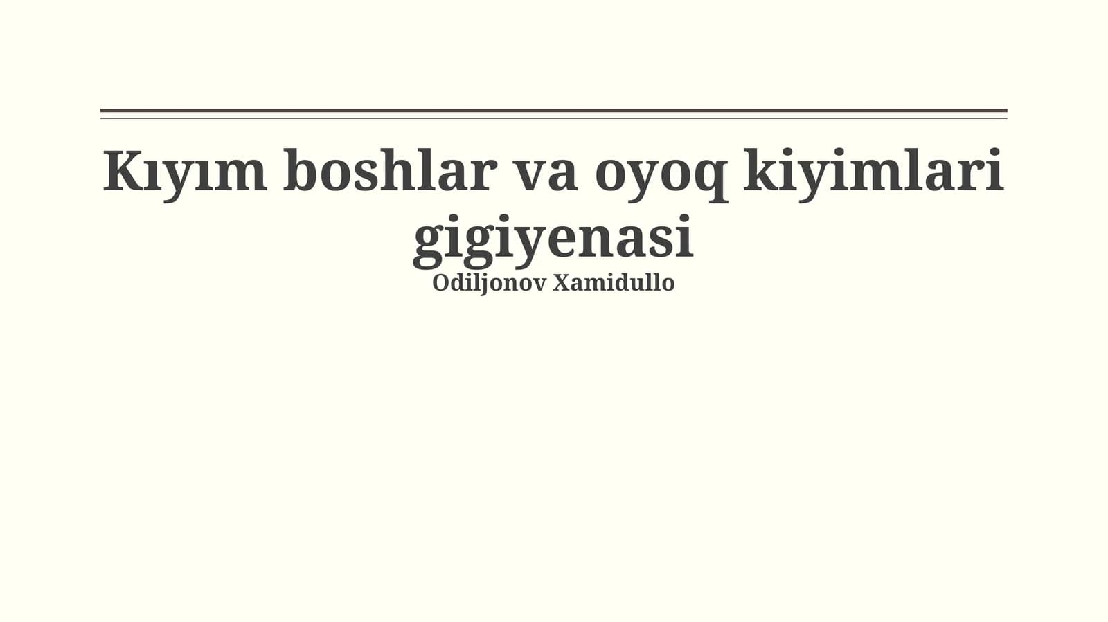 Oyoq terining muammolari va profilaktikasi