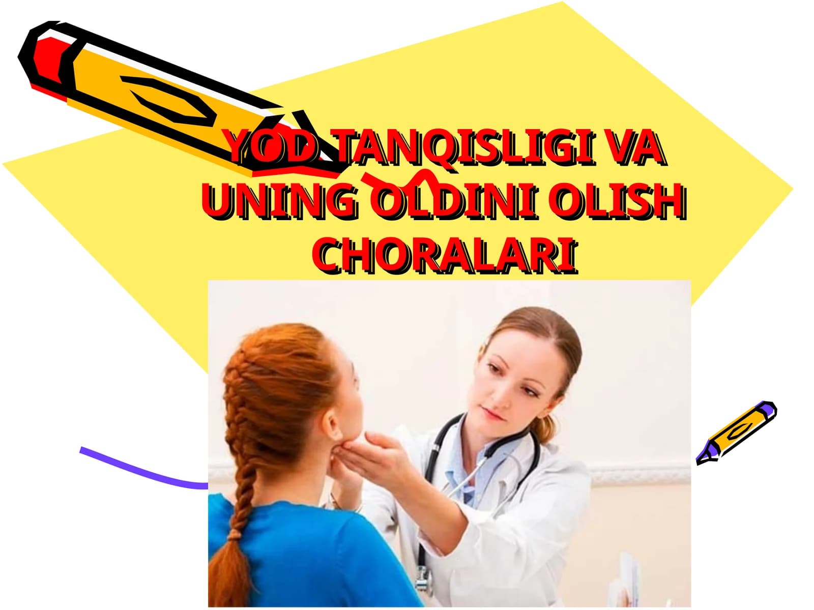 YOD TANQISLIGI VA UNING OLDINI OLISH CHORALARI