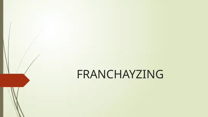 Franchayzing