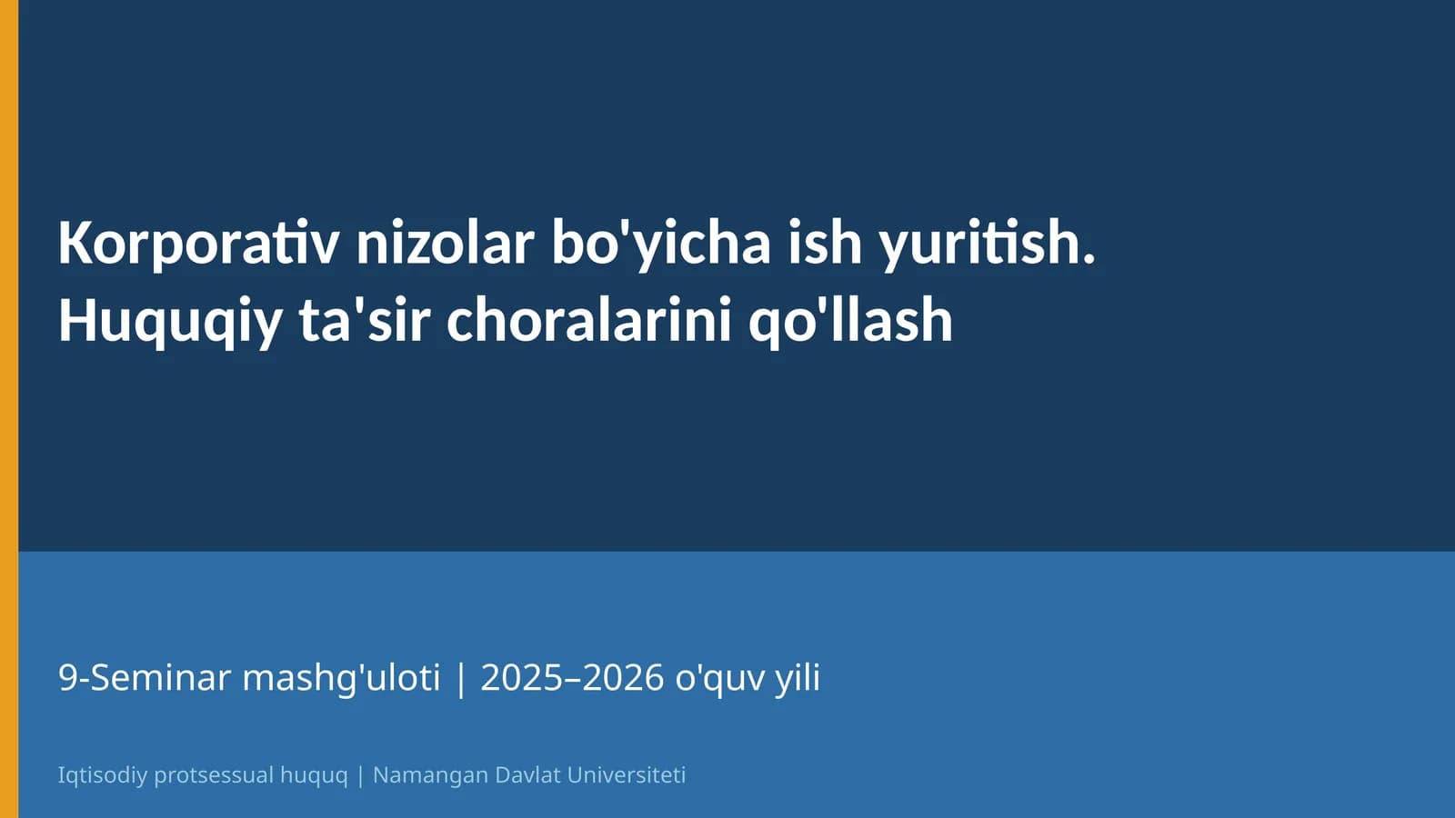 Iqtisodiy protsessual huquq