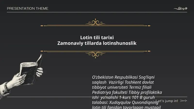 Lotin tili tarixi