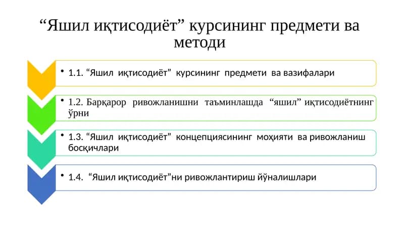 Яшилиқтисодиёт