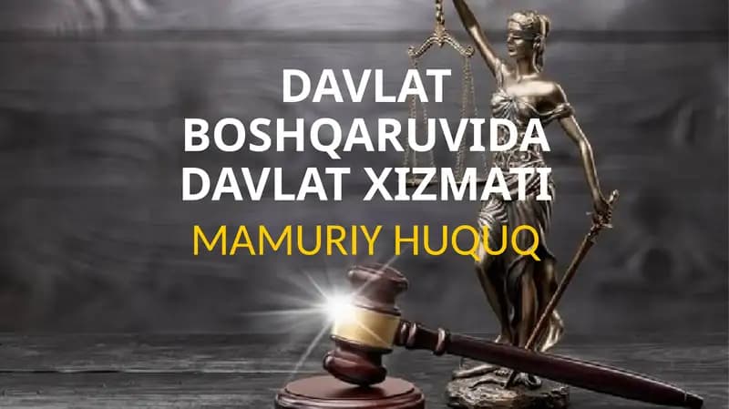 Davlat boshqaruvida davlat xizmati