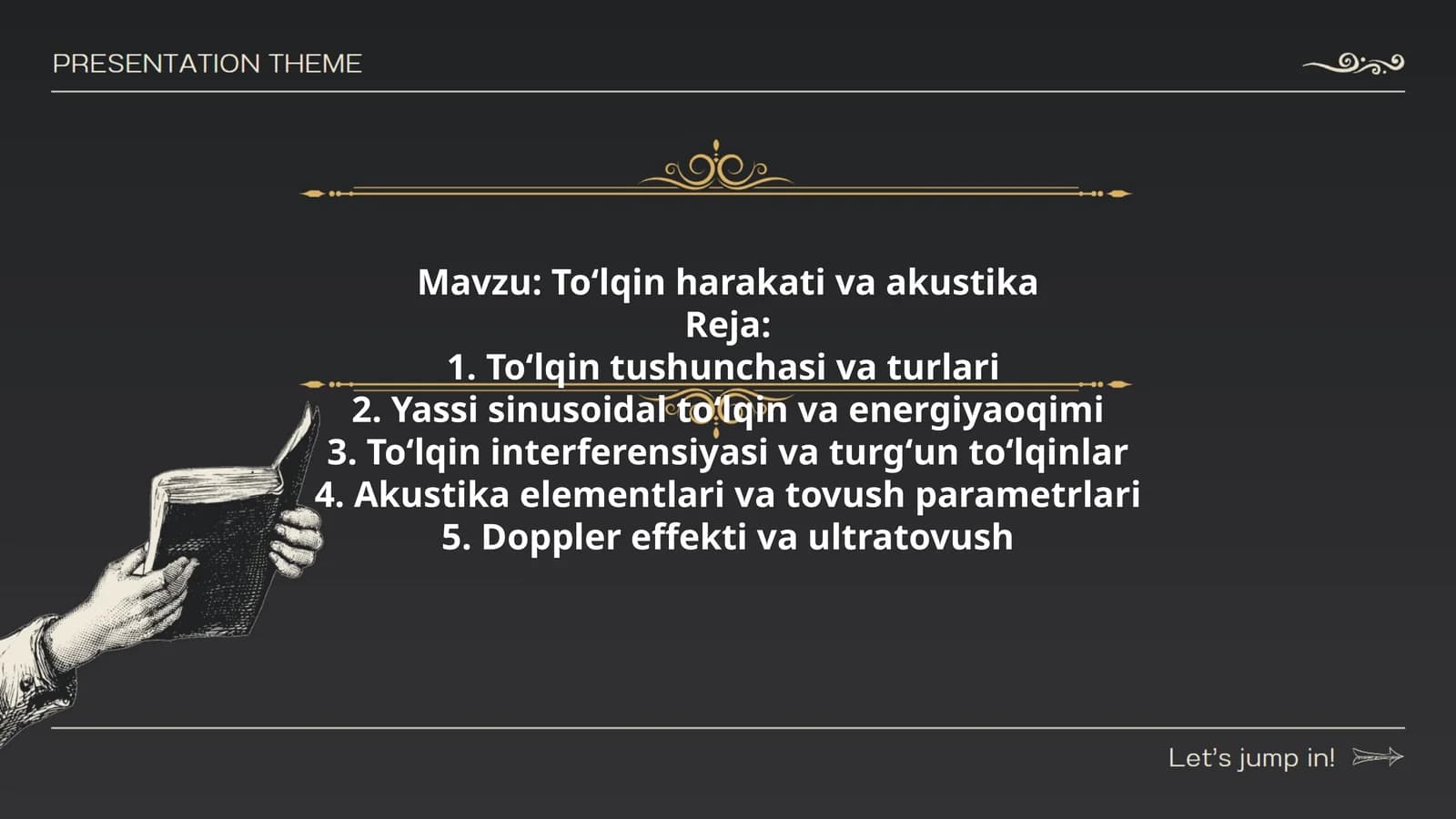 Toʻlqin harakati va akustika