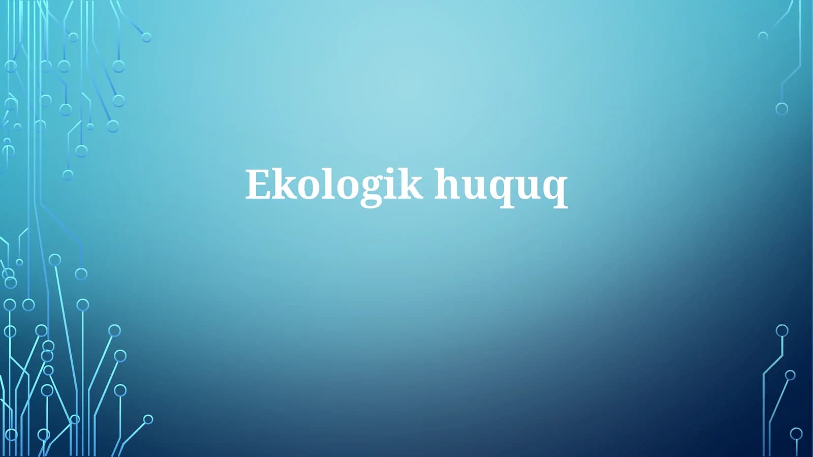 Ekologik huquq