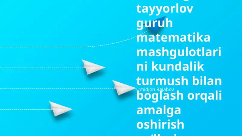 Oshxonadagi Matematika