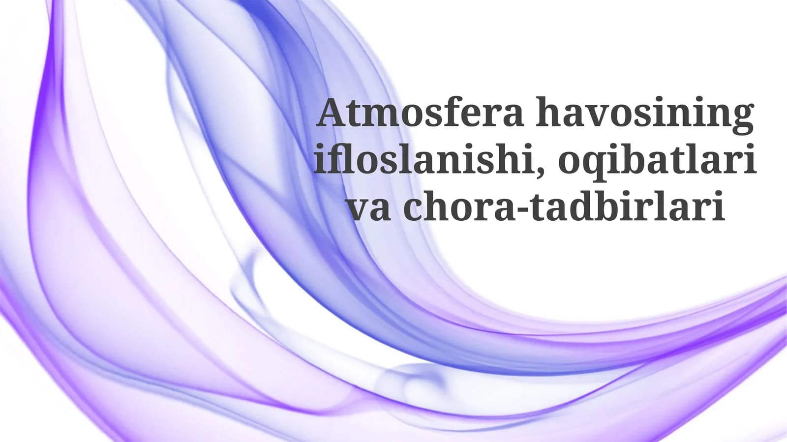 Havoning ifloslanishi