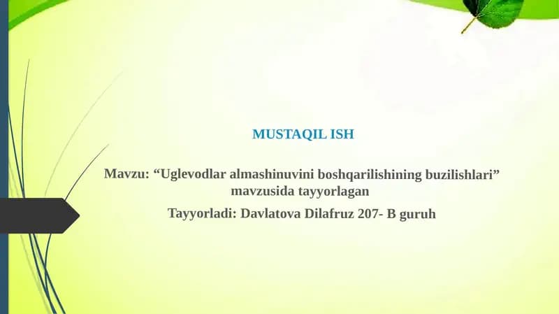 Uglevodlar almashinuvi