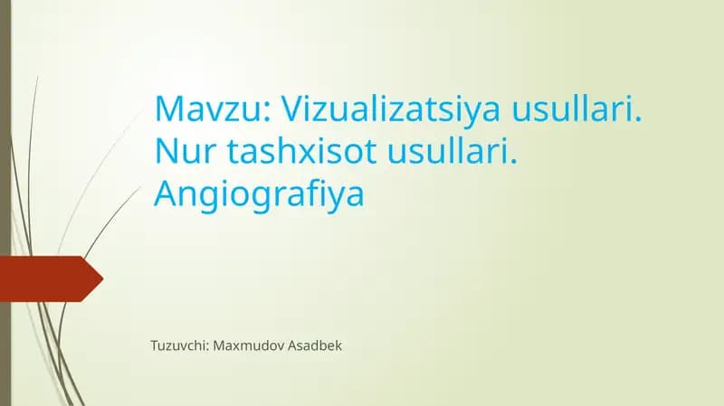 Vizualizatsiya usullari