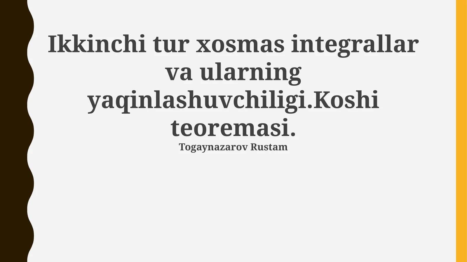 Koshi teoremasi