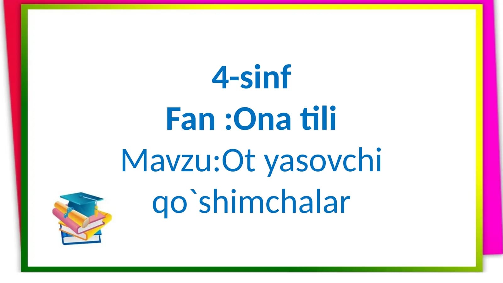 Ot yasovchi qo'shimchalar