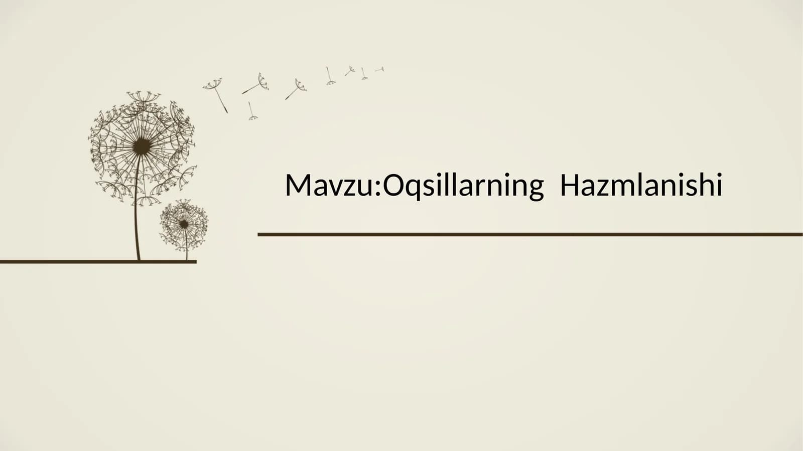 Oqsillarning Hazmlanishi