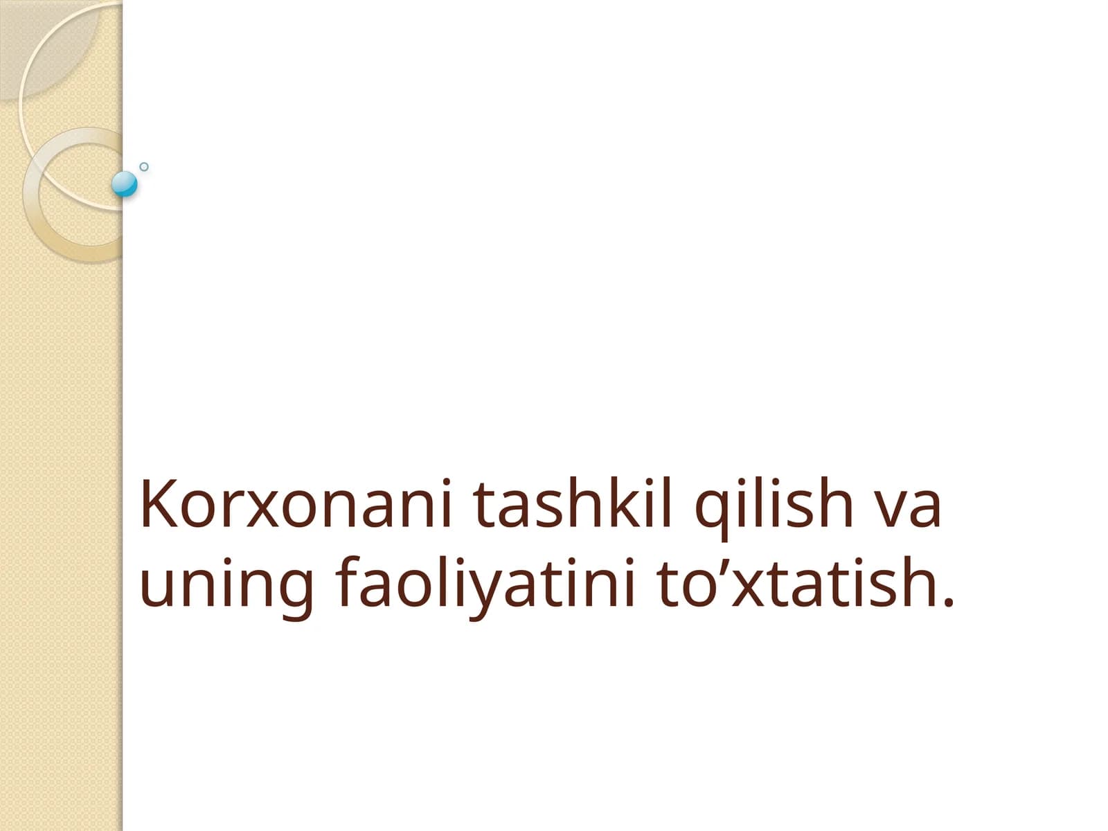 Korxonanitashkiletish