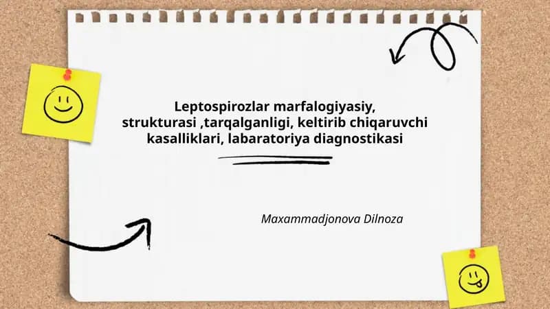 Leptospirozlar Marfalogiyasiy