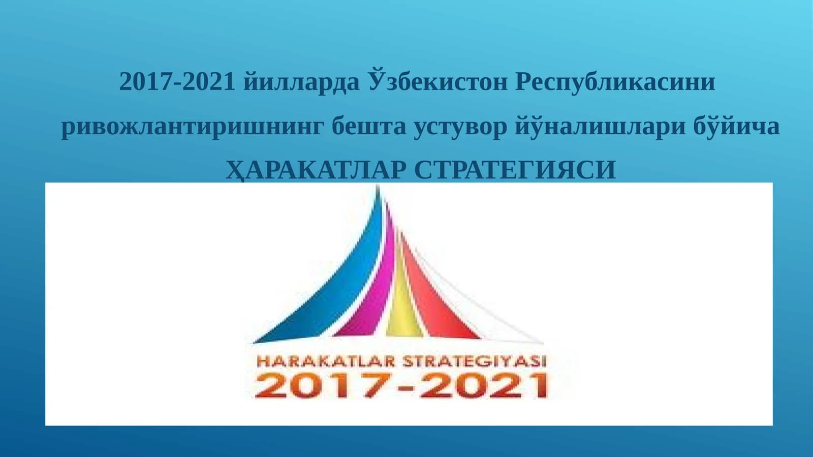 ҲАРАКАТЛАР СТРАТЕГИЯСИ