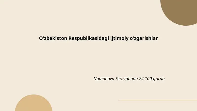 Ta'lim Tizimidagi Islohotlar