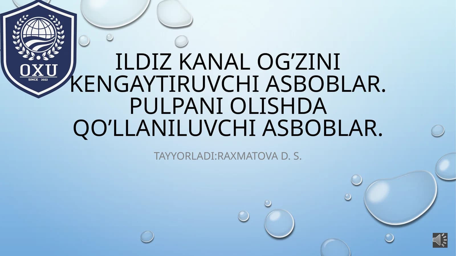 Ildiz kanal o'zini kengaytiruvchi asboblar