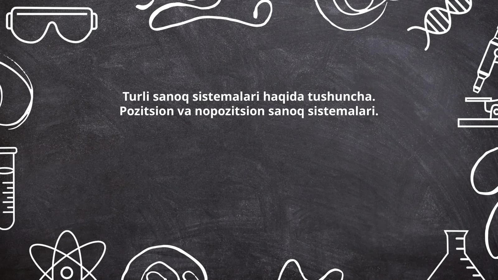 Sanoq sistemalari tushunchasi