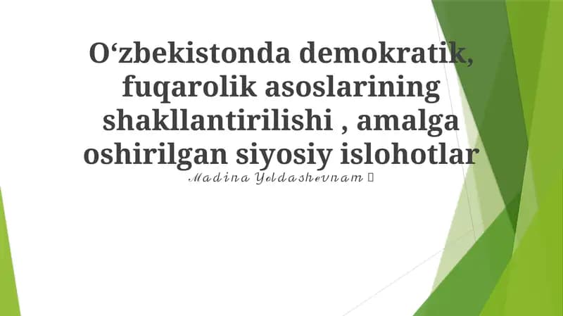 Tarixiy Kontekst va Avtoritarizm Merosı